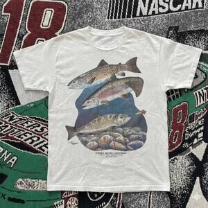 Style Style 90S Trout Fresh Water Lightning Angler Fly Fishing T Shirt
